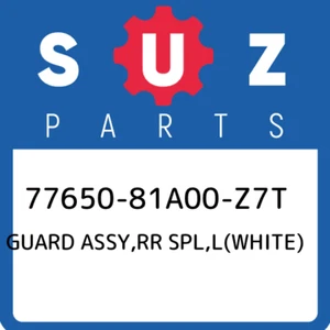 77650-81A00-Z7T Suzuki Guard assy,rr spl,l(white) 7765081A00Z7T, New Genuine OEM - Picture 1 of 1
