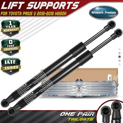 2x Soportes de elevación de puerta trasera Amortiguadores Puntales para Toyota Prius V 2012-2018 Wagon Foto 1 de 4