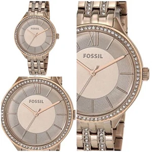 Orologio Donna Fossil Suitor Oro Rosa Glitz BQ3472 Nuovo con etichette - Foto 1 di 6