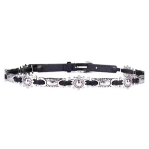 Engraved PU Leather Belt Y2K Thin Belt Retro Cowboy Waistband Waist Decorative - Picture 1 of 12