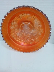 Carnival glass Windmill pattern bowl - Picture 1 of 4