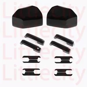 Para 15 16 17 18 19 20 Ford F150 NEGRA Cubierta 4 Puertas Manija sin Llave S + Tazón + Espejo - Imagen 1 de 1