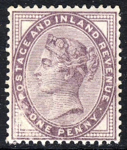 GB Queen Victoria 1881 1d. Lilac Die II 16 Dots SG 172 (Specialised K8) MINT - Picture 1 of 2
