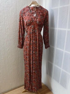 Free People Rust Combo Floral Ladrillo Rojo Largo/S Sujeto Mujer 4 ~NUEVO CON ETIQUETAS~ $168.00 - Imagen 1 de 12