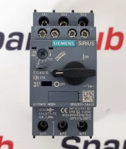SIEMENS 3RV2011-1AA15 Motor Protection Circuit Breaker - Picture 1 of 12