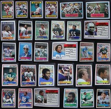 1983 Topps Football Cards Complete Your Set You U Pick From List 1-200
