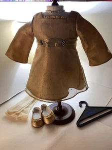 Bambola American Girl 2003 set vestiti oro scintillante - Foto 1 di 8
