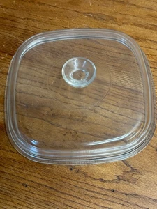 Vintage Pyrex Lid A-12-C Replacement Glass Clear Square Fits Corning Ware Dish - Picture 1 of 6