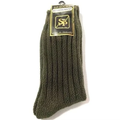 Socks Uniform Student Scout  Military Police Army Corduroy Green Free Size - Image 1 of 4
