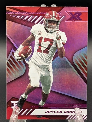2021 Panini Chronicles XR Draft Picks Jaylen Waddle RC #185 Pink Rookie   - Image 1 of 2