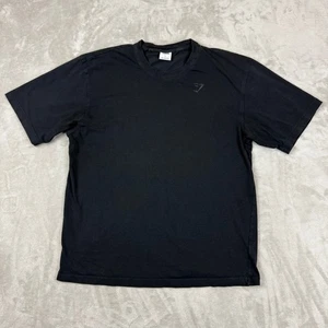 Gymshark T Shirt Uomo Grande Nera Allenamento Palestra Activewear Atletica Manica Corta - Foto 1 di 6