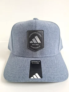 Adidas Scorecard Baseball Hat Cap Mens Adjust Snapback Dark Blue Grey Black New - Picture 1 of 16