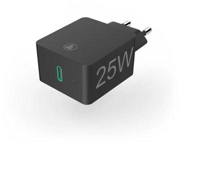 Hama USB-C Ladegerät Netzteil Power Delivery (PD)/Qualcomm 25 Watt schwarz - Bild 1 von 2