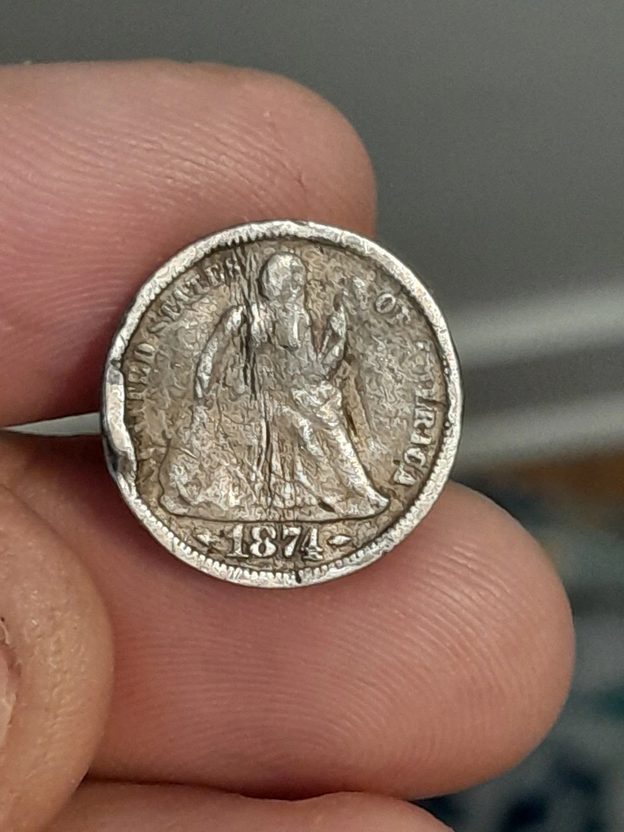小物 dime 1874 Year Seated Liberty Dimes (1837-1891) for sale | eBay