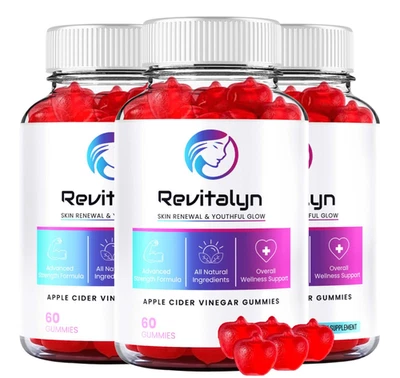 (3 包)Revitalyn Gummies - 整体美容皮肤和身体支持配方 — 第 1/3 张图片