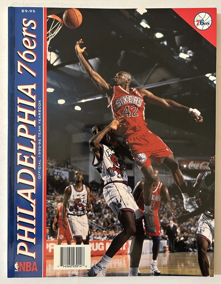 Anuario Philadelphia 76ers 1995 96 Jerry Stackhouse Rex Walters Derrick Coleman Foto 1 de 2