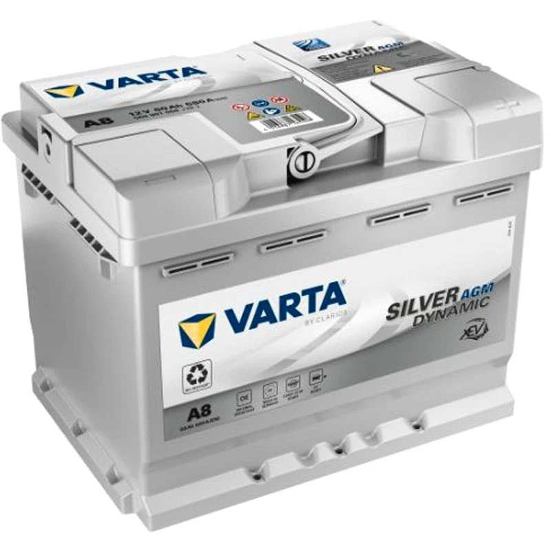 Autobatterie VARTA Silver Dynamic AGM A8 D52 12V 60Ah Start-Stop 560901068J382