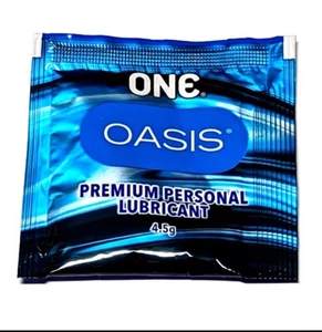 ONE OASIS PREMIUM PERSONAL LUBRICANT WATER BASED 4.5g  50 Pack Exp 2/26 - Picture 1 of 1