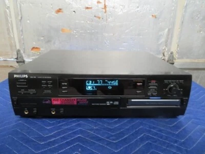 Philips CDR785 3-CD Changer Integrated Dubbing Recorder CD-R/RW  TESTED WORKS - Image 1 of 4
