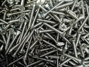 #6 X 1-1/8" Flat Head Phillips Tap Screw (500pcs) Stainless Steel - Picture 1 of 1