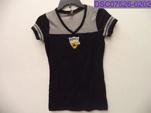Women's Small District Short Sleeve T-Shirt Beach Futbol Club Soccer 16" Bust - Picture 1 of 5