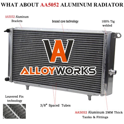 3 Row Aluminum Radiator For 1998-2003 Jaguar XJR XKR Vanden Plas 4.0L 2002/2000 - Image 1 of 4