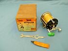 Vintage Penn No 160 Fishing Reel With Spanner And Lubricant And Vintage 180 Box.