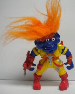 Figura de acción vintage 1992 Eyerick Marksman Troll Warriors Tyco años 90 pelo naranja Foto 1 de 4