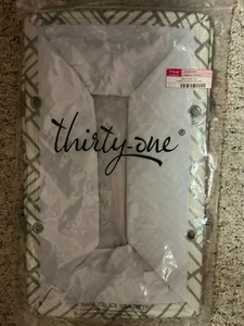 Thirty One Deluxe Utility Tote in Grey Patchwork - Picture 1 of 1