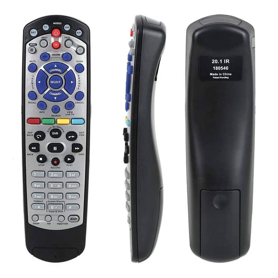 New Learning Remote DISH 20.1 IR For Dish-Network Satellite Receiver TV1 Remote - Image 1 of 4
