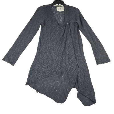 Element Women's Size Small Gray Long Sleeve Boho Knit Cardigan  - Image 1 of 4