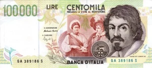 Italy 100,000 Lire 1994 Caravaggio – Rare Banknote – High Grade – Pick 117a – - Picture 1 of 4