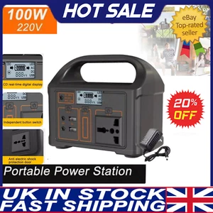 100w Portable Power Station 220v/110v Solar Generator Outdoor Emergency-Mobil,* - Picture 1 of 9