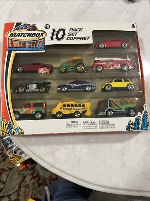 Matchbox Hero-City Collection #1 /10 Pack Set Mini Cooper Fire Truck Pound Hound - Image 1 of 3