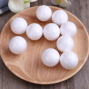 1cm 1.5cm 2cm 2.5cm 3cm 4cm White Foam Round Balls Mini Polystyrene Craft - Picture 1 of 26