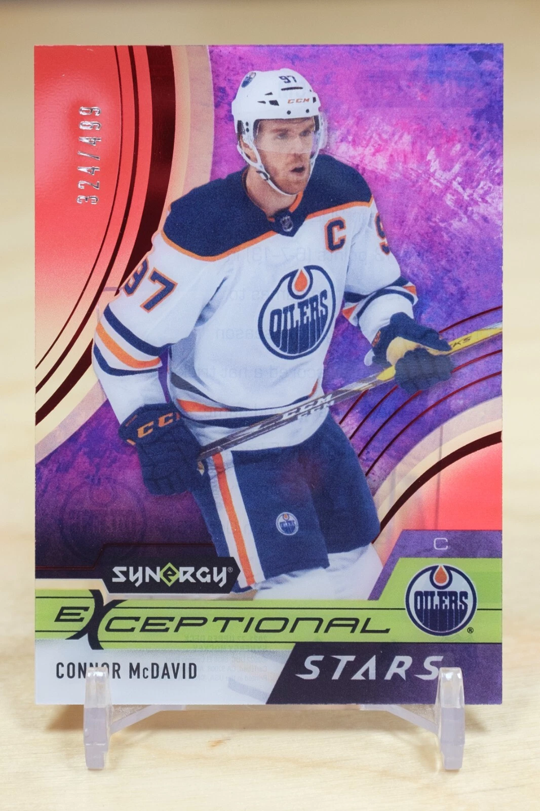 2021-22 UD Synergy Exceptional Stars Red /499 #ES-CM Connor McDavid - Edmonton