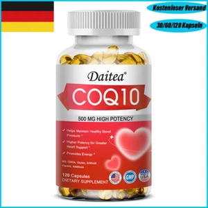 Coenzym Q10 500mg Kapseln Hochkonzentriert  Kapseln Coenzyme Ubichinon - Bild 1 von 12