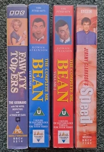 VHS TV Bundle - Fawlty Towers, Mr Bean, Jeremy Clarkson's Speed - Picture 1 of 2