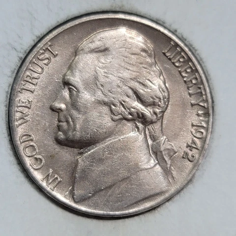 1942 D Denver Mint Jefferson Nickel  0878 Cover