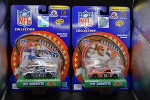 2000 NFL Collection Tim Couch Browns, Eddie George Titans '99 Corvette Cars 1:64 - Picture 1 of 14