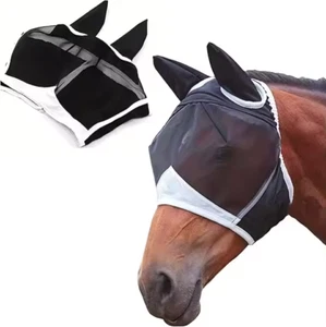 Horse Fly Mask, Ears & Full Face Mesh Protection, Small New - Picture 1 of 3