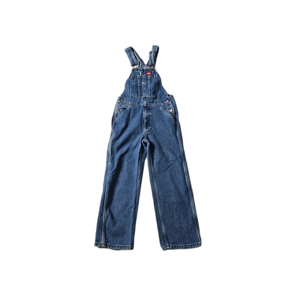 Комбинезон нагрудник Dickies для мальчиков маленький синий джинсовый джинсовый плотник фермерская работа  - Изображение 1 из 4