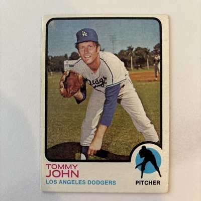 1973 Topps #258 - Tommy John - Los Angeles Dodgers - Baseball Card  - Image 1 of 2