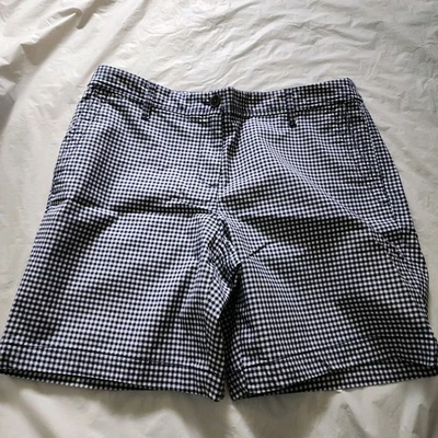 Pantalones Cortos Talbots Mujer Fin de Semana Chino Relajados Azul Blanco A Cuadros Talla 4 Foto 1 de 4