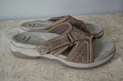 Sandalias Earth Origins para mujer 8M Higgins Henley Sedona marrón beige tostado deslizables Foto 1 de 4