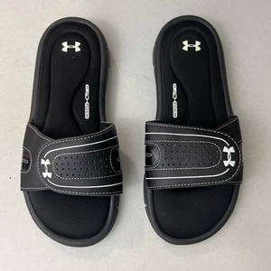 Under Armour Women's Slides UA W Ignite VIII 1287319-001 Black  Size 8 - Picture 1 of 7