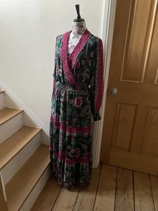 New Boden Maxi dress BNWT Size 20R Green pink RRP £185 - Picture 1 of 13