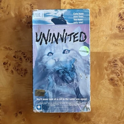 Greydon Clark's Uninvited 1988 VHS - Mutant killer cat horror RARE TESTED - Image 1 of 4