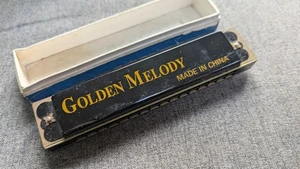 Golden Melody Harmonica 32 Hole 13 cm Boxed from China - Picture 1 of 5