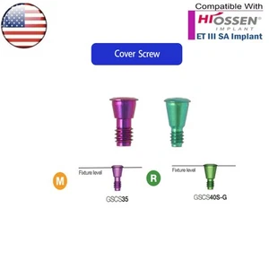 US Dental Cover Screw Mini Regular Platform Fits Hiossen Osstem Healing Abutment - Picture 1 of 13